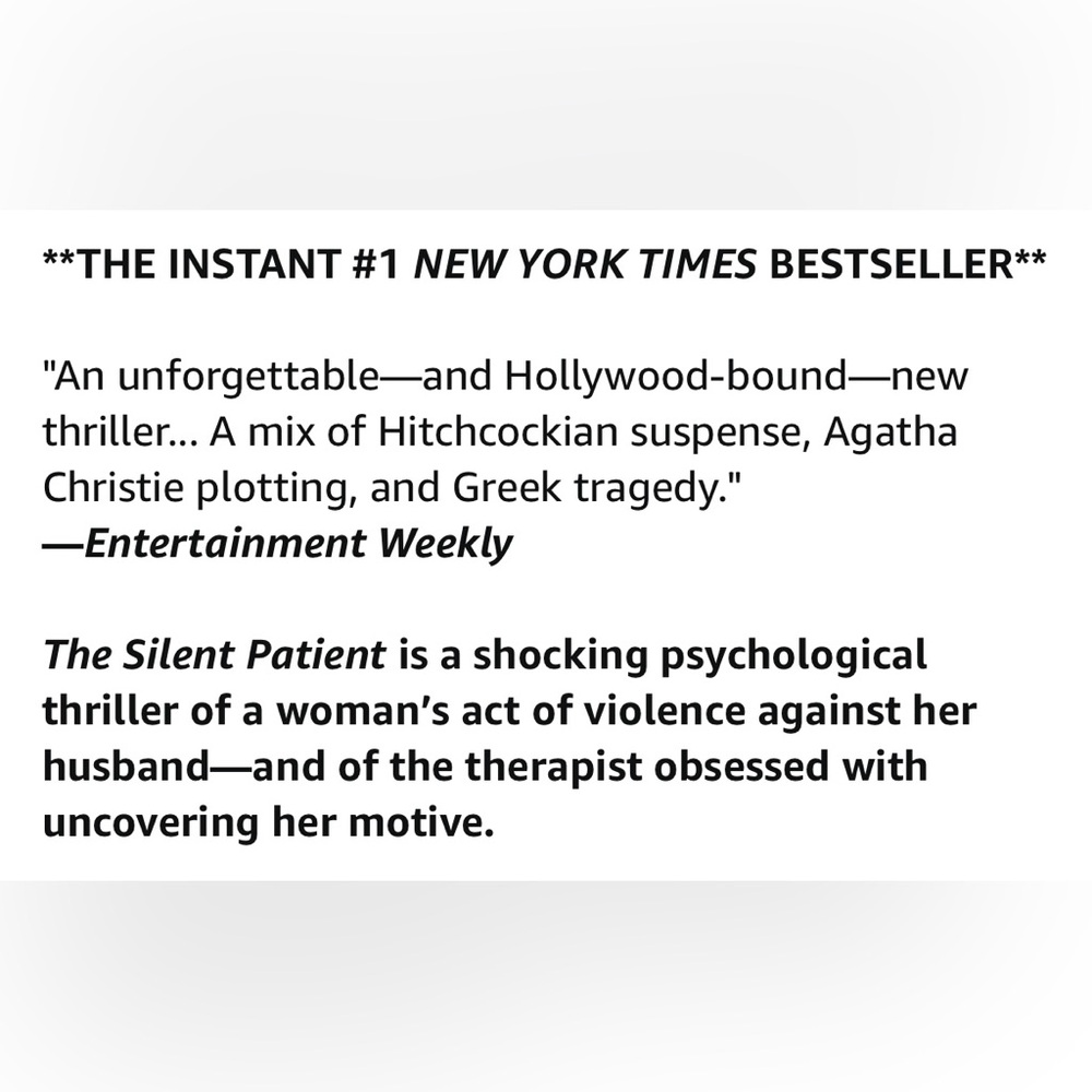 The Silent Patient by Alex Michaelides - Picture 2 of 2